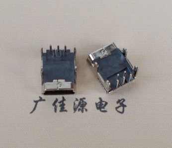 镇江Mini usb 5p接口,迷你B型母座,四脚DIP插板,连接器