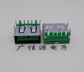镇江5A大电流 快充接口 USB5p绿胶芯 常规母座