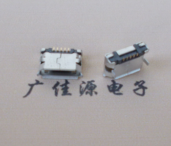 镇江Micro USB卷口 B型(无柱）插板脚间距6.4普通端子