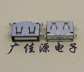 镇江USB母座 前贴后插 沉版1.1/1.9总长8.5mm大电流