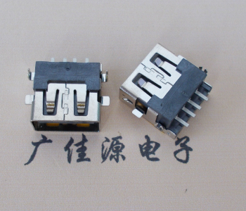 镇江 USB母座 贴片沉板3.5/4.9 直口/卷口铜壳/铁壳