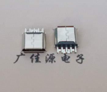 镇江Micro USB母座 防水接口焊线夹板式悬空翻边