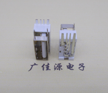镇江USB侧立式短体10.0尺寸 侧插加宽脚5A大电流插座