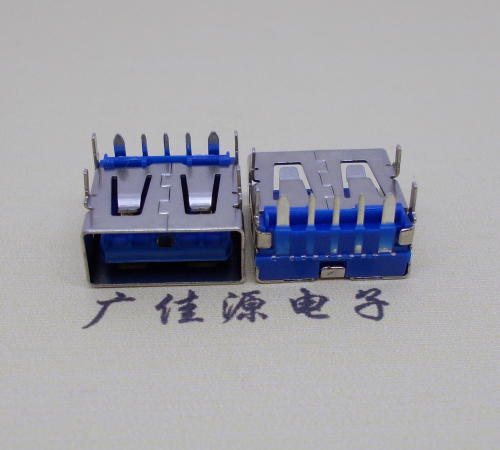镇江 USB5安大电流母座 OPPO蓝色胶芯,快速充电接口