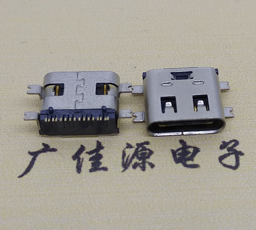 镇江type-c16p母座全贴带弹片连接器