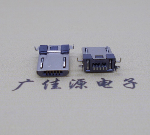 镇江Micro usb焊板式公头贴片SMT款无弹超薄