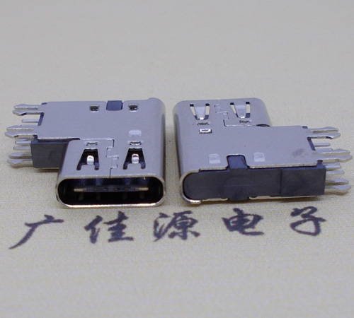 镇江type-c6p母座侧插加高连接器