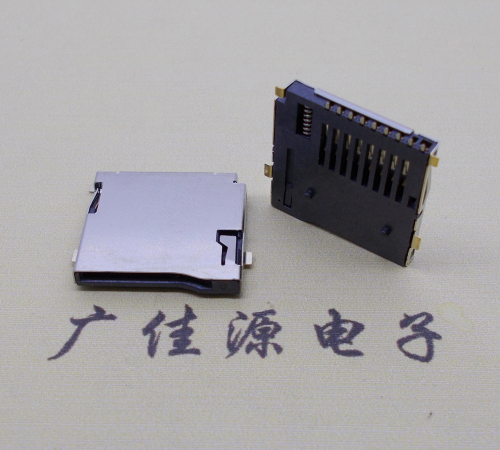 镇江TF PUSH 外焊(全金)9pin带弹卡座