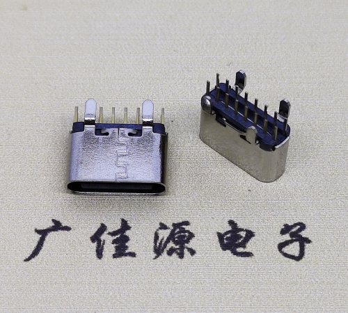 镇江USB 3.1TYPE C直插母座16Pin引脚图正负极规范